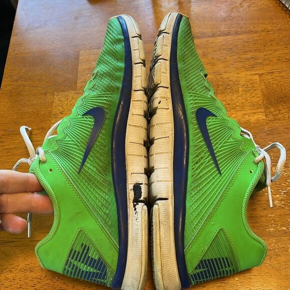 MEN’S NIKE FREE 3.0 TRAINING SHOES SIZE 10.5 IN POISON GREEN/HYPER BLUE - Picture 8 of 10